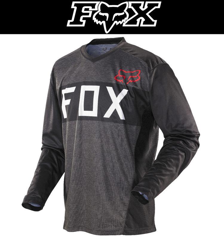 Fox racing nomad nion black grey dirt bike jersey motocross mx atv 2014