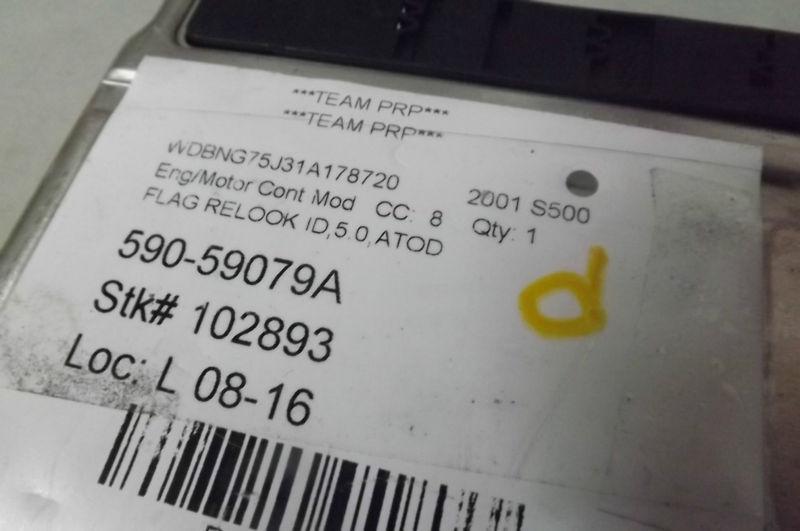 2001 Mercedes Benz S500 S430 V8 ECU ECM Engine Control Unit 0305455932 OEM d, US $65.80, image 5