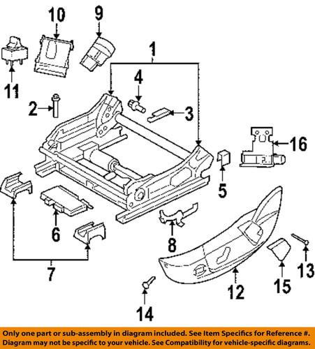 Mopar oem 5026646ab seats & tracks-module
