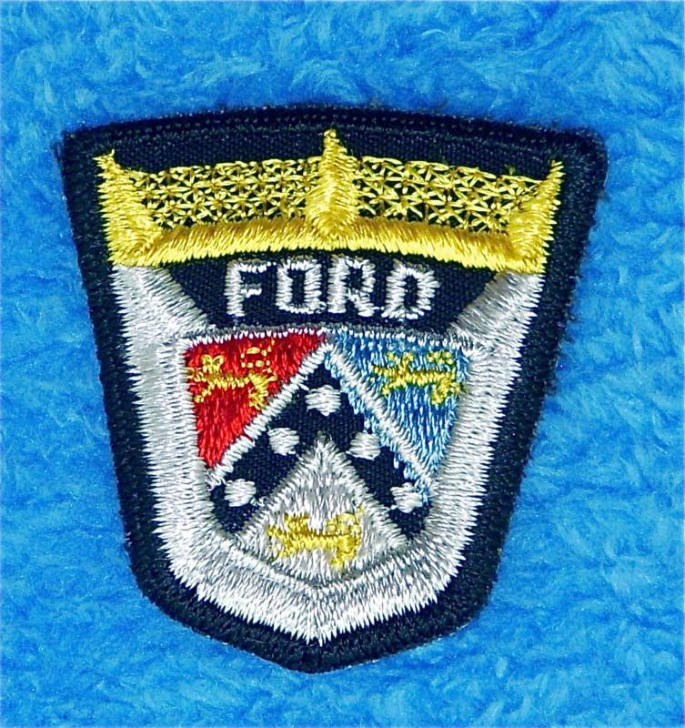 Ford hood emblem small  embroidered  sew on patch five colors