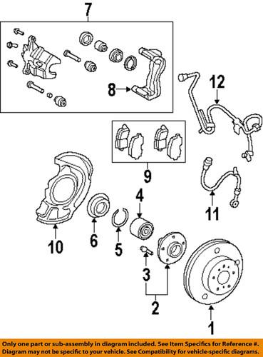 Toyota oem 8954348040 front abs wheel sensor/abs wheel speed sensor