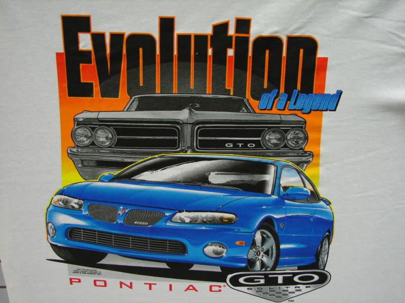Pontiac gto's old & new xlg  shirt    muscle car