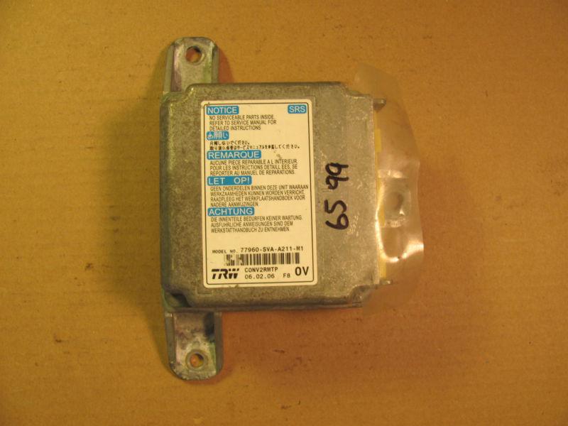 06-07-08-09-10-11 honda civic 2dr air bag module 77960-sva-a211-m1