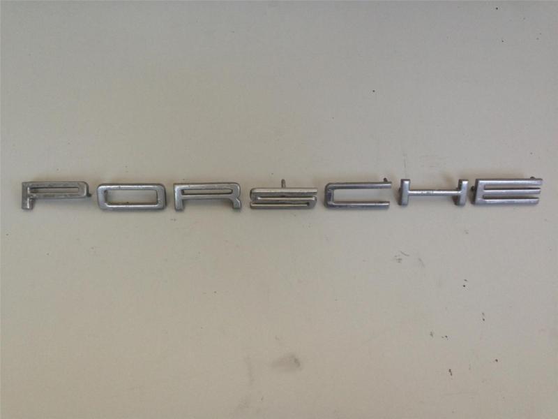 Porsche 911 912 rear emblem letters chrome