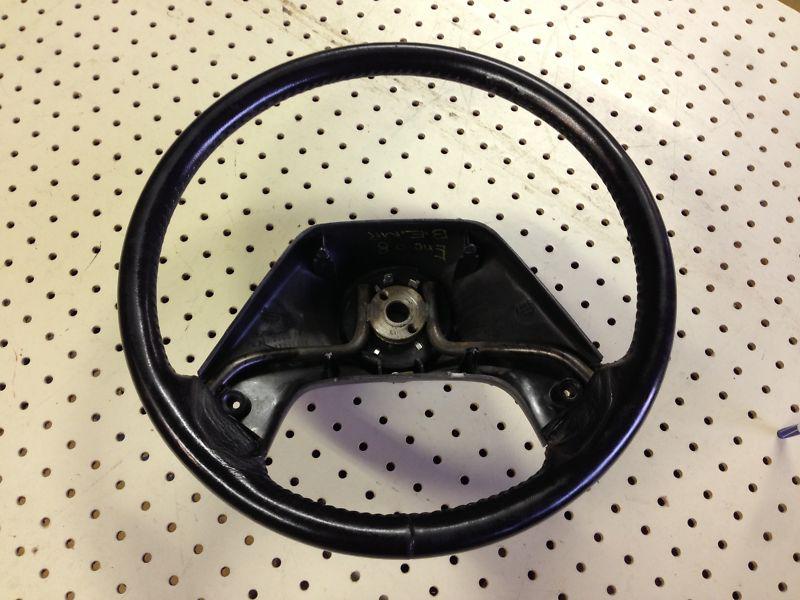 87-91 ford truck_bronco leather wrap steering wheel 88 89 90 f-150 f-250 f-350