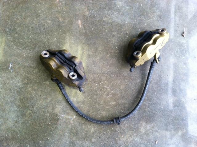 2004 2005 suzuki gsxr 600 750 front brake calipers pads lines oem fast shipping