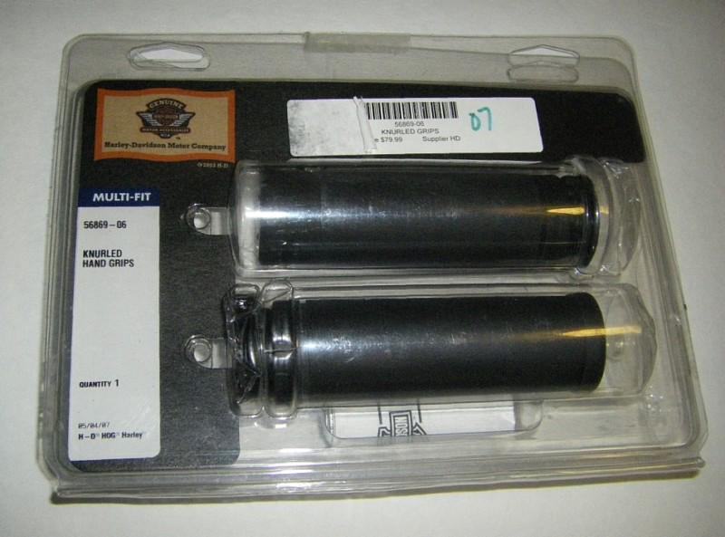 Harley davidson-knurled hand grips *multi-fit* 56869-06 oem parts-new in package
