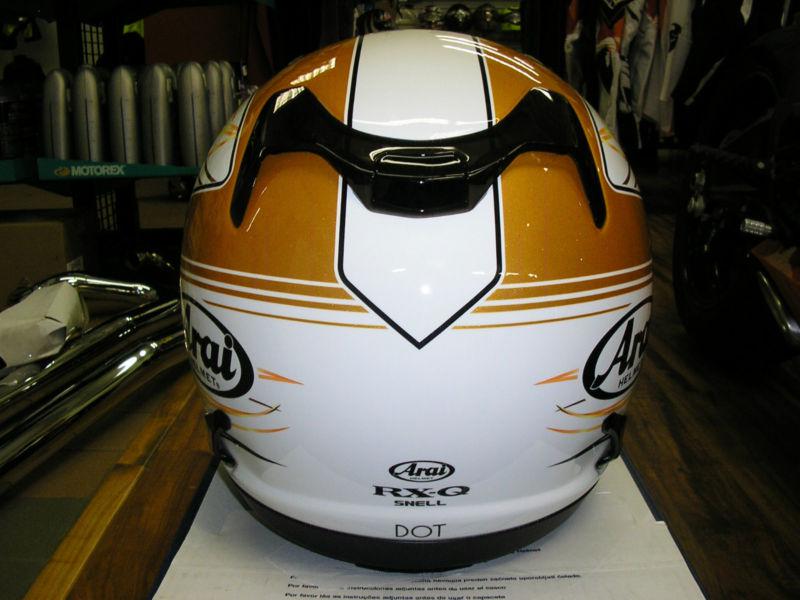 Arai Helmets RX-Q Vibe Graphics White/Gold Extra Large XL -DEEPLY DISCOUNTED!!!, US $649.99, image 7