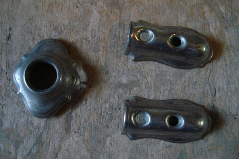 Antique escutcheon plates for door handle and back seat pull