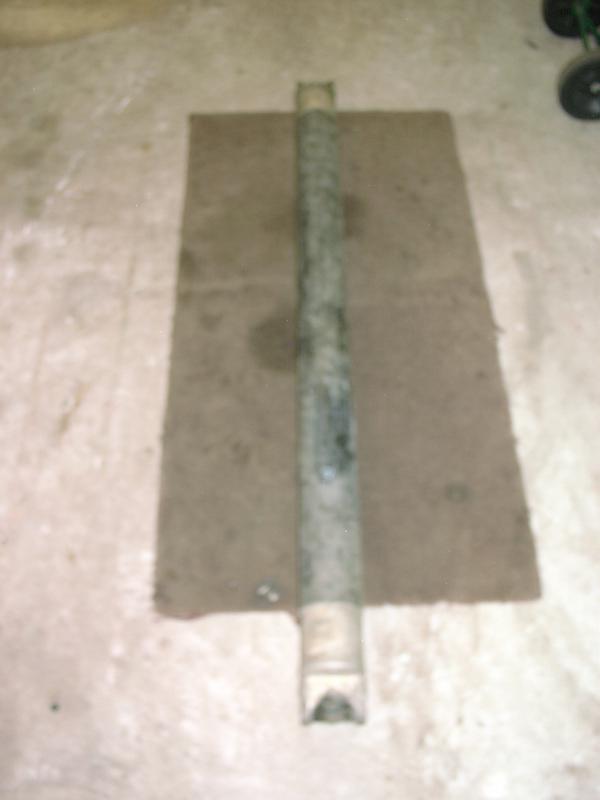 Aluminum driveshaft big 4" tube x 62-3/8" long racing prop draft shaft chevy van