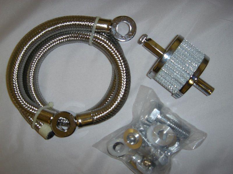 Sell VTWIN Sifton Braided Crankcase Breather KIT Harley Sportster Big
