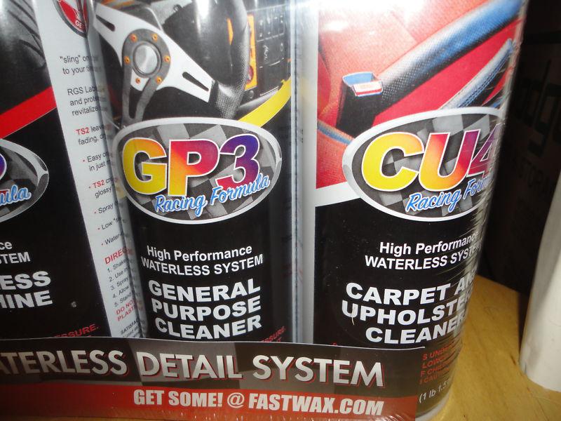 Sell FASTWAX Waterless DETAIL KIT +FW1 TS2 GP3 CU4 interior/exterior in