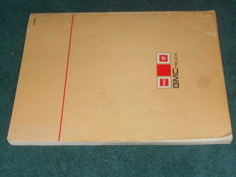 1987 GMC (CHEVROLET) TRUCK FUEL & EMISSIONS SHOP MANUAL / ORIGINAL G.M. BOOK 88, US $27.50, image 3