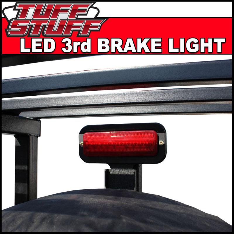 Universal adjustable led 3rd brake light kit for spare tire carrier