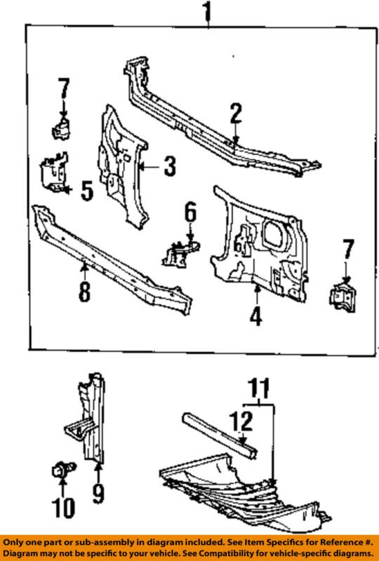 Toyota oem 5145534010 radiator support-splash shield seal 51455-34010 tundra 