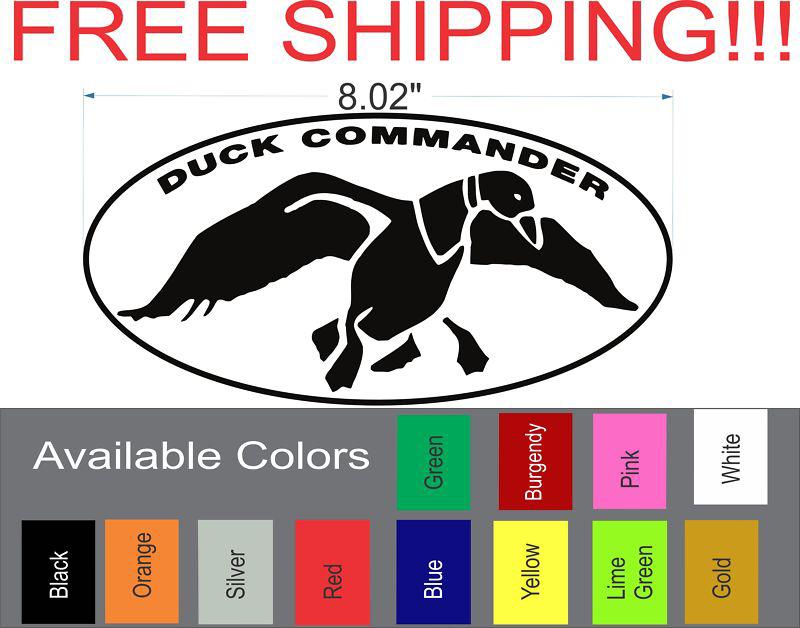 Duck commander sticker vinyl decal, hunting, duck dynasty, gun, bow
