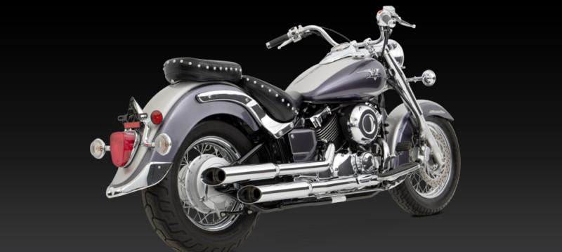 Vance & hines exhaust cruzers chrome yamaha star v star 650 (49-state) 2004-2005