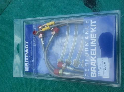 Land rover discovery 2 britpart performance ss brake line kit 99/04 new