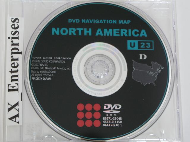 4runner highlander sequoia sienna navigation dvd # u23 map © 9/2008 edition 2009
