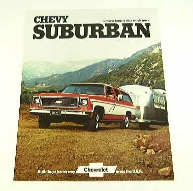 1974 74 chevrolet chevy suburban truck brochure k10 k20