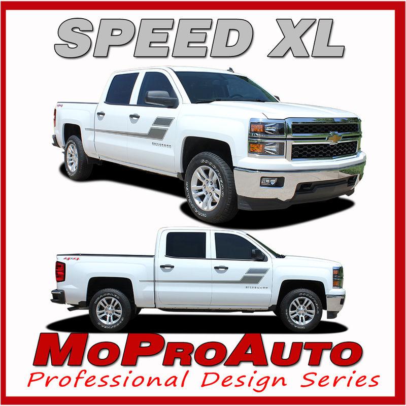 Chevy silverado speed xl 3m pro grade vinyl side stripe 2005 decals graphic mnw