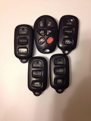 Lot of 5 toyota remotes