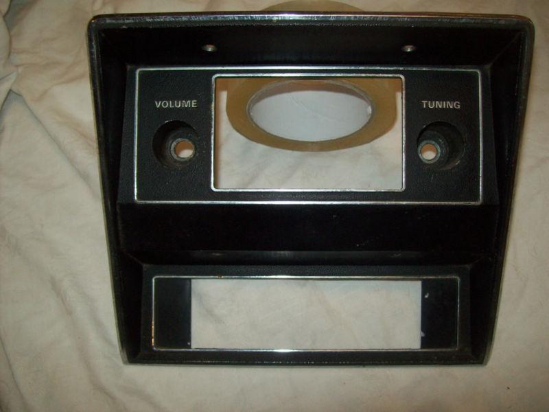 1971-73 8 track radio heater control bezel ford mustang mach 1 or fastback coupe