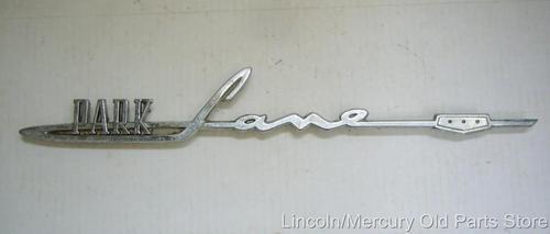 1959 mercury park lane fender or 1960 mercury park lane 1/4 panel nameplate l02
