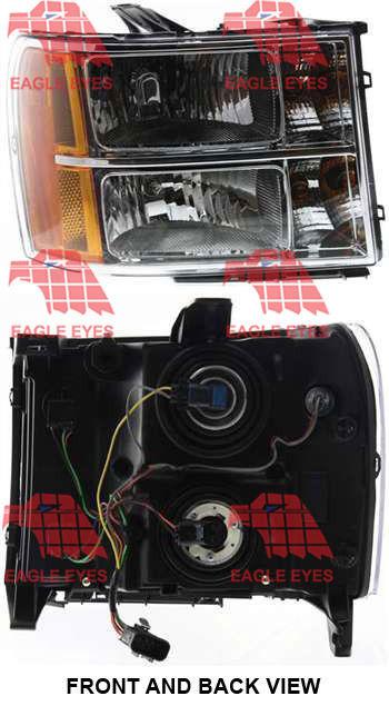 Gmc sierra pickup/ chevy silverado 07-12 head lamp right side, assembly