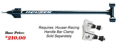 Kawasaki v-force700 04-09 houser steering stem, +2" blk