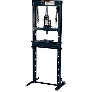 Omega 60200 20-ton shop press w/ bottle jack, industrial body shop equipment