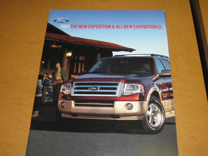 2007 ford expedition & expedition el factory dealer  brochure 