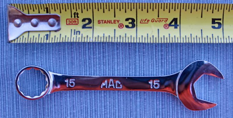 Mac tools 15mm wrench new 12 point combination 