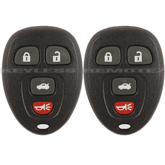 2 new gm 15252034 keyless entry remote key fob clicker