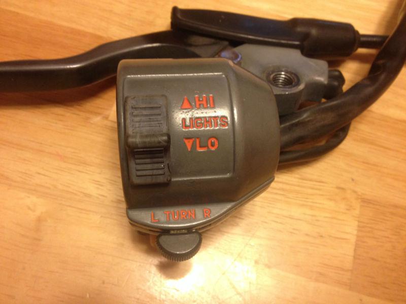 1982 Honda FT500 Ascot clutch lever left side handle light horn blinker switch, US $30.00, image 2