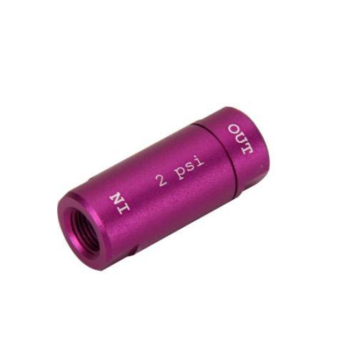 New Speedway 2 PSI Disc Brake Residual Valve, Purple Anodized, 1/8