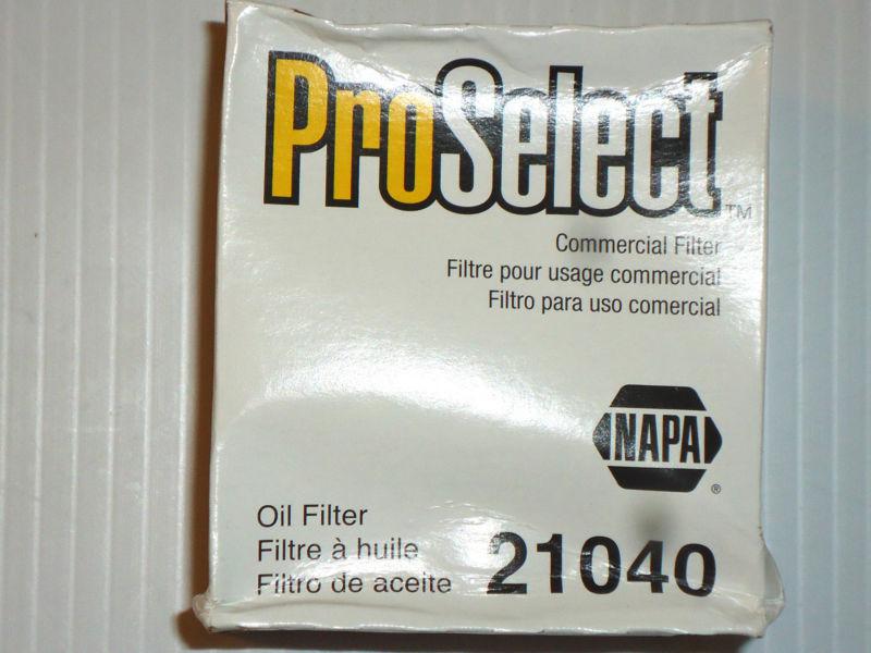 New napa proselect commercial oil filter 21040