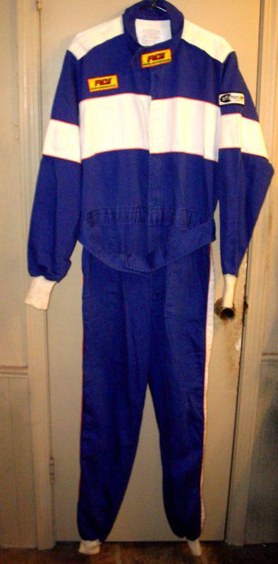 Rci racer race suit (l or xl?) and shoes (mens 9) - adult halloween costume ?