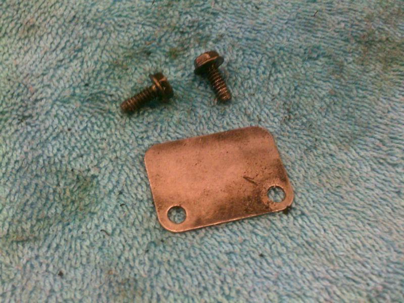 Used hd harley sportster stator bolts & plate 1991-2003 883 1200 xl xlh