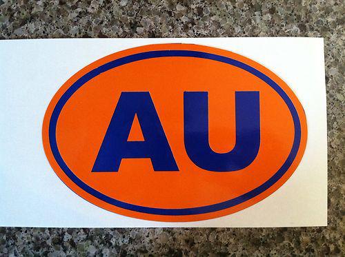 Auburn war eagle wde reflective oval  vinyl decal sticker laptop car truck