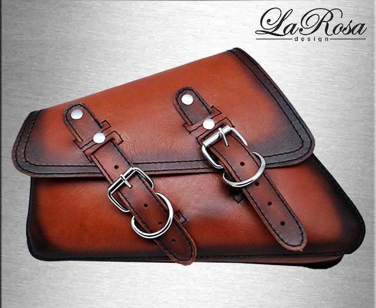 2004 up larosa antique shedron leather harley sportster xl 883 48 left saddlebag