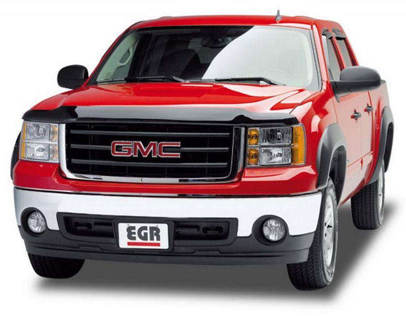 2007-2013 sierra 1500 egr 391601 aerowrap smoked bug shield hood guard protector