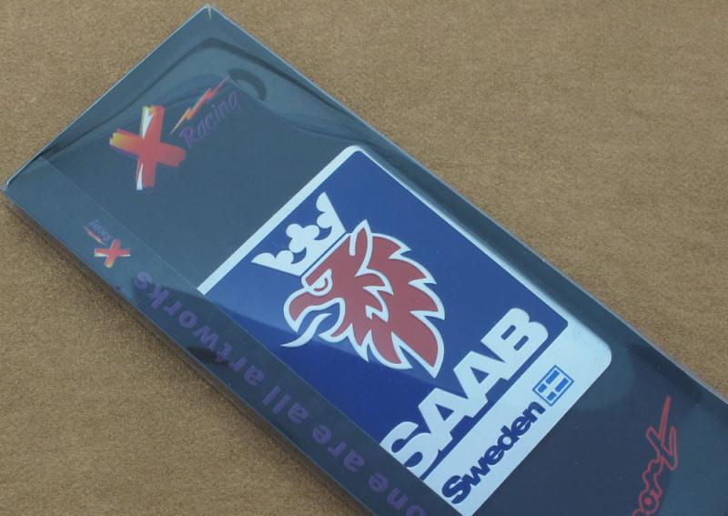 Set of 2 SAAB Items, Alloy SAAB Badge 2.75