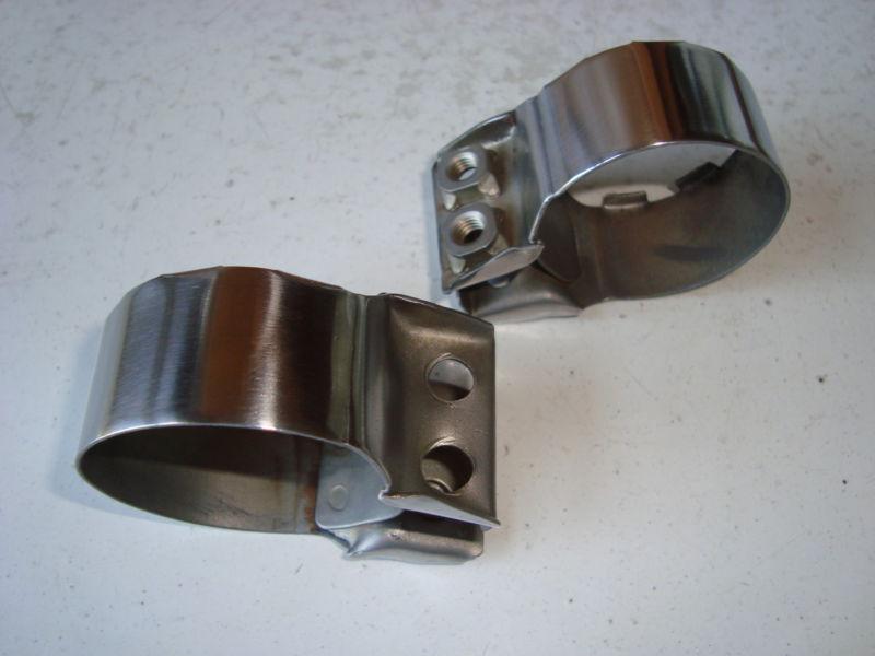 Suzuki exhaust muffler clamps gt380 gt550 gt750 gt 380 550 750 kettle indy