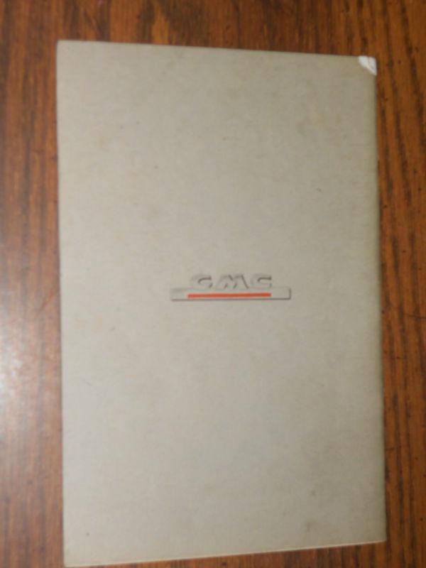 1951 GMC TRUCK OWNER'S MANUAL / SERIES 100-350 / ORIGINAL BOOK!!, US $37.50, image 4