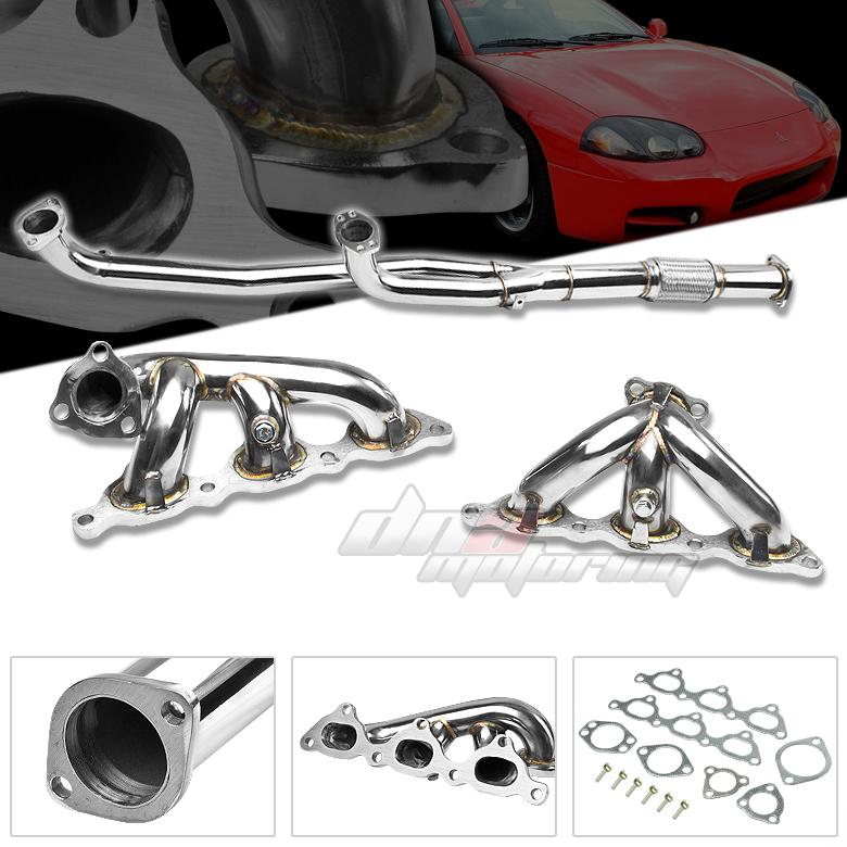 3000gt/stealth dohc turbo stainless steel 6-2-1 performance/race header/exhaust