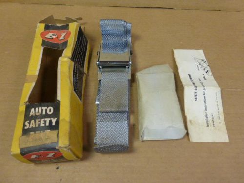 Vintage ez seat belt nos grey   seatbelt  new in box  hot rod race car