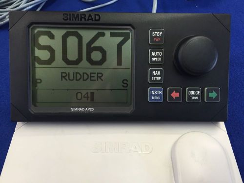 Simrad ap20 autopilot control head unit, tested, full warranty, w/ cover, clean!