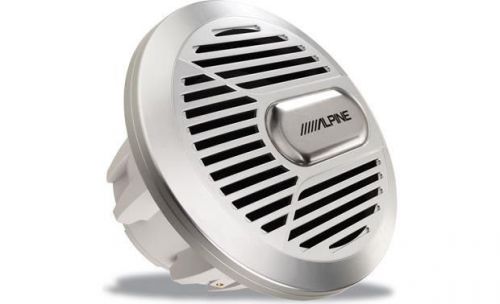 Alpine speaker marine set swrm-100 white 10&#034; subwoofer