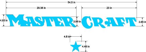 Custom mastercraft 70's set - boat decal sticker - l@@k!